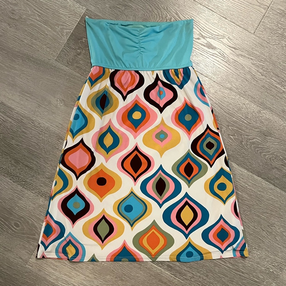 Boutique Strapless Dress | Small